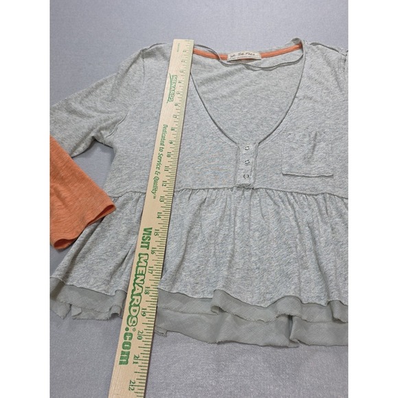 Free People We The Free Heart of Mine Peplum Top XS - Picture 5 of 8